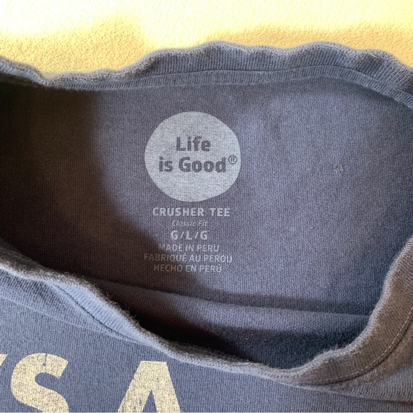 Life is good it’s a Runderful life t shirt crusher tee large - Picture 2 of 6